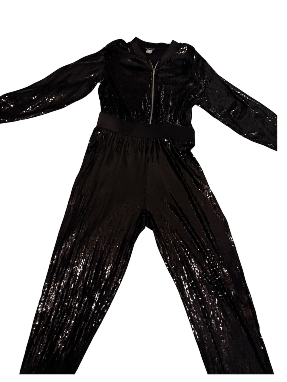 Venus Black Sequin Jumpsuit - Women's Sparkle One-Piece